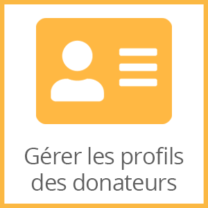 Gérer les profils des donateurs